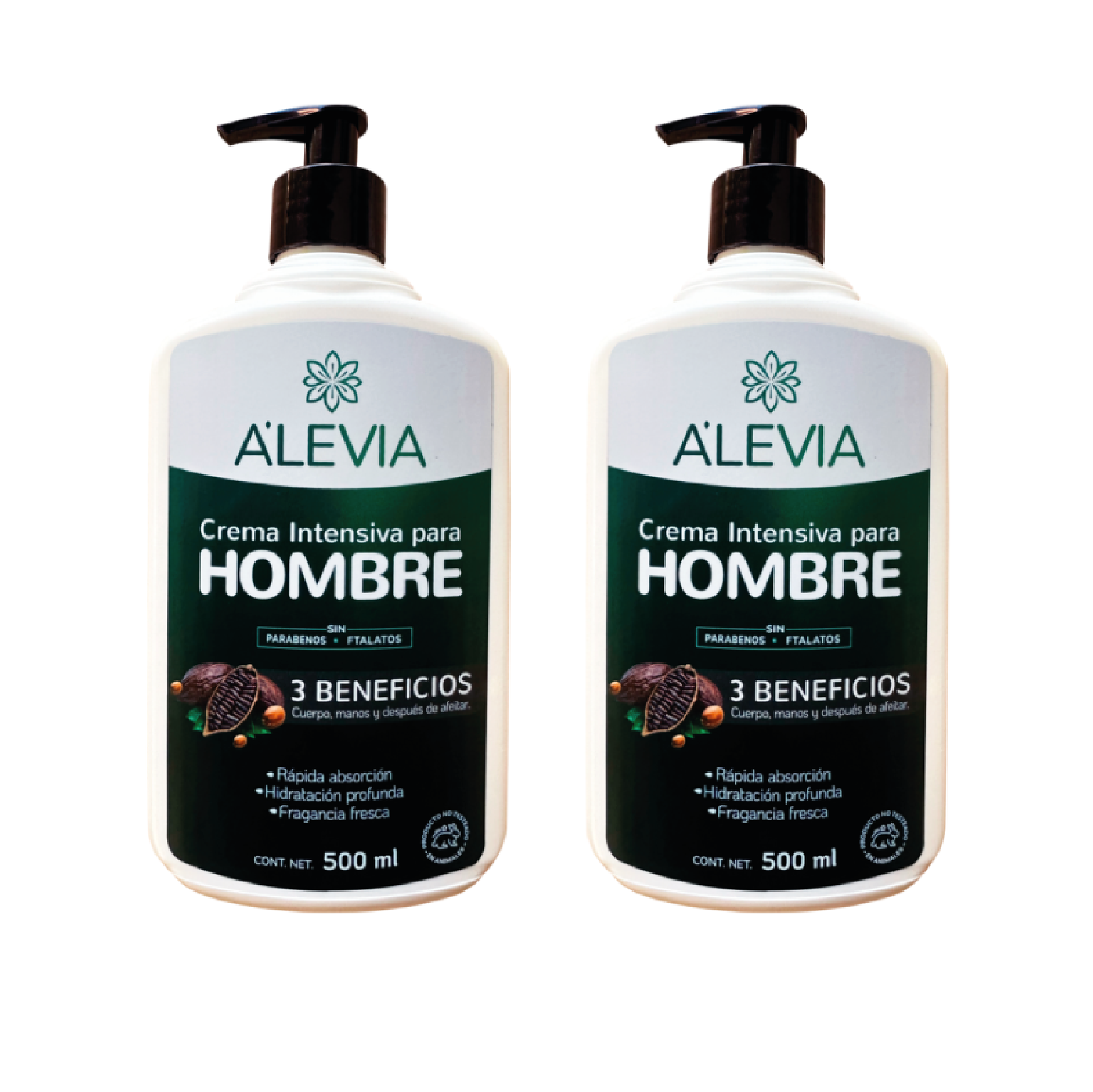 2x1 CREMA INTENSIVA PARA HOMBRE X 500 ML