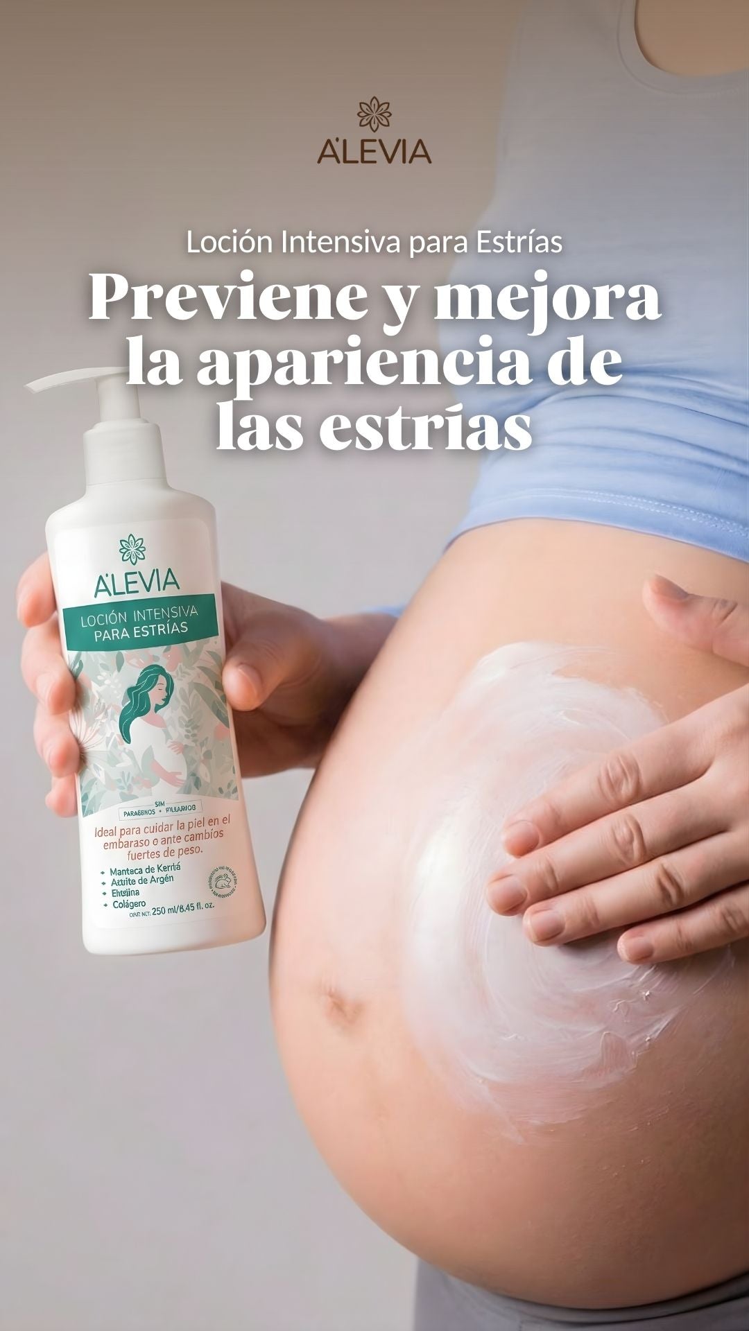 Kit Completo Antiestrías Alevia | Gratis  Crema Reafirmante