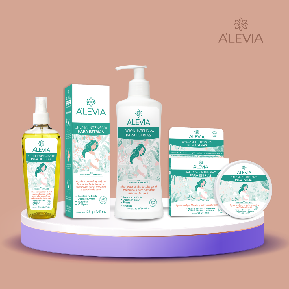 Kit Completo Anti estrías Embarazo A’levia