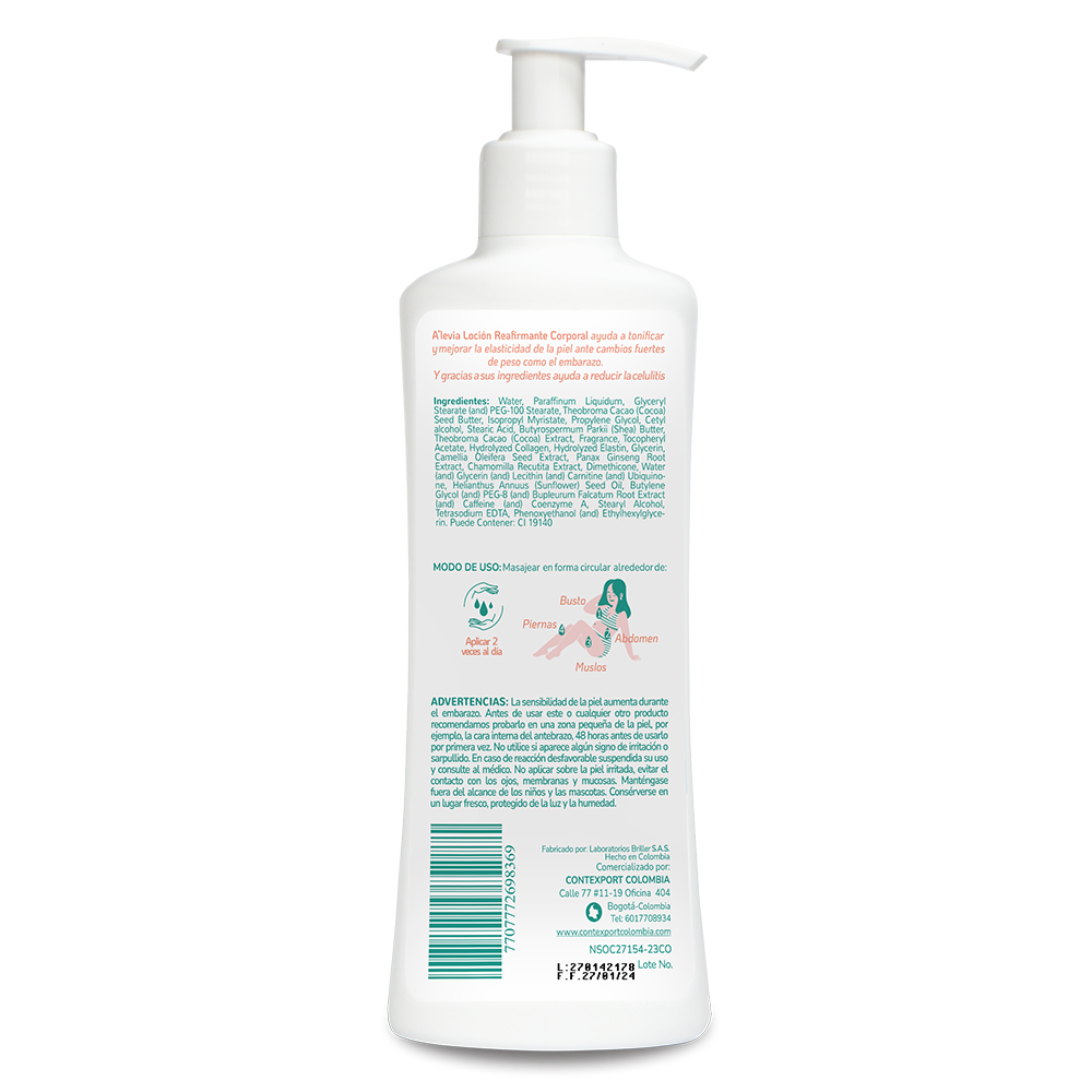 Loción reafirmante corporal x 250 ml