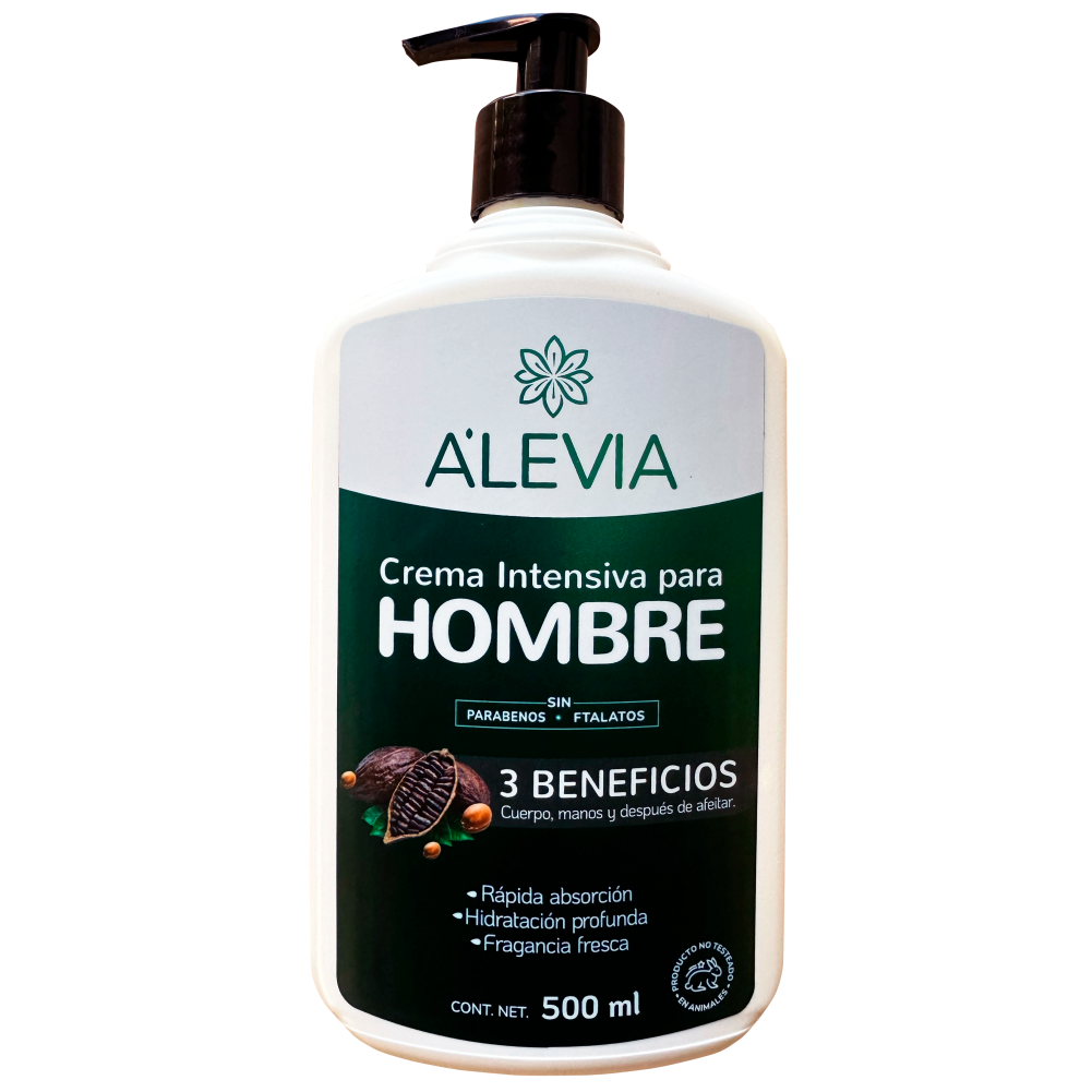 CREMA INTENSIVA PARA HOMBRE X 500 ML